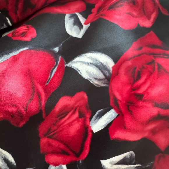 White House Black Market Red & Black Floral Dress | Wedding | Party | NWT - Picture 3 of 8